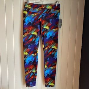 Athleta Color Burst Sonar Tights/Leggings, Medium, NWT for Gym, Yoga, Fitness